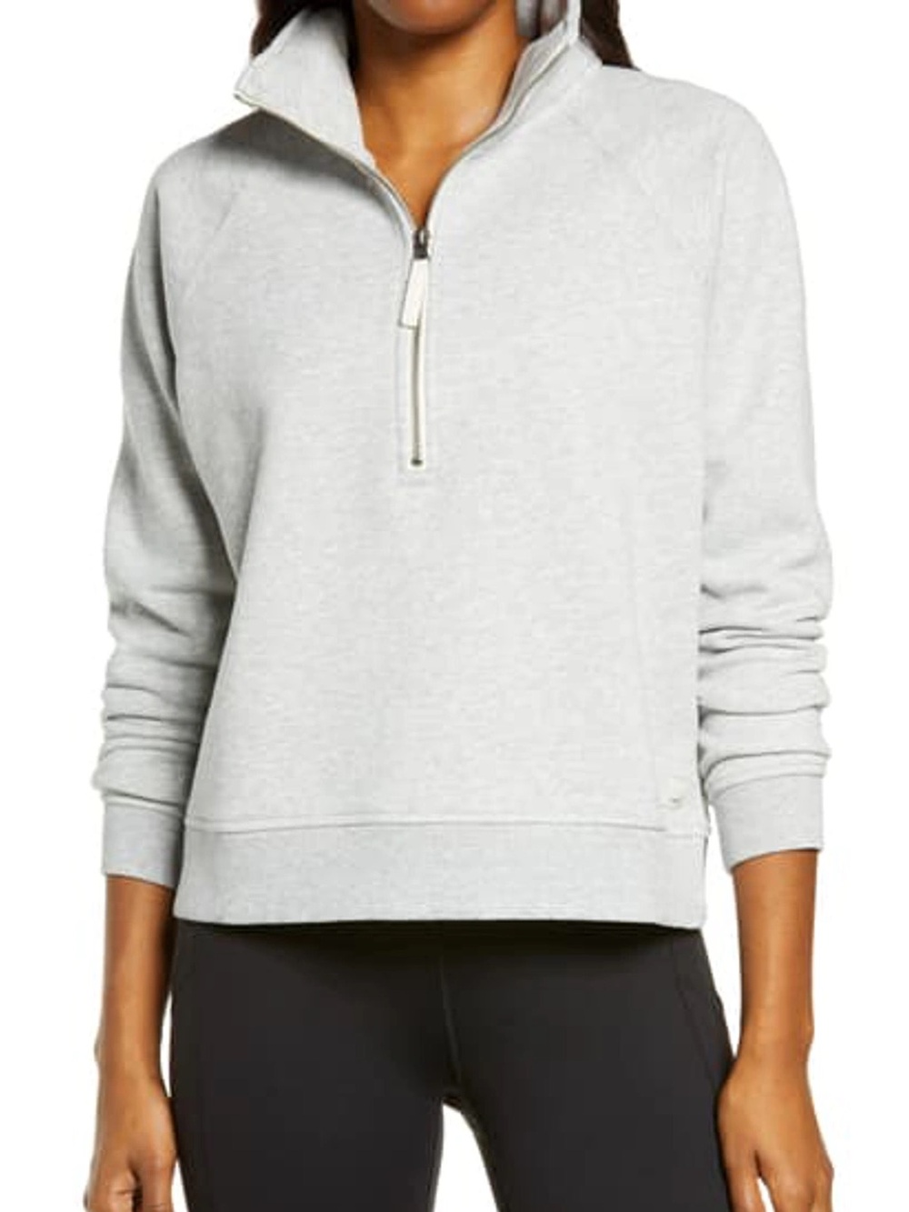 Vuori Restore Light Gray Half-Zip Pullover